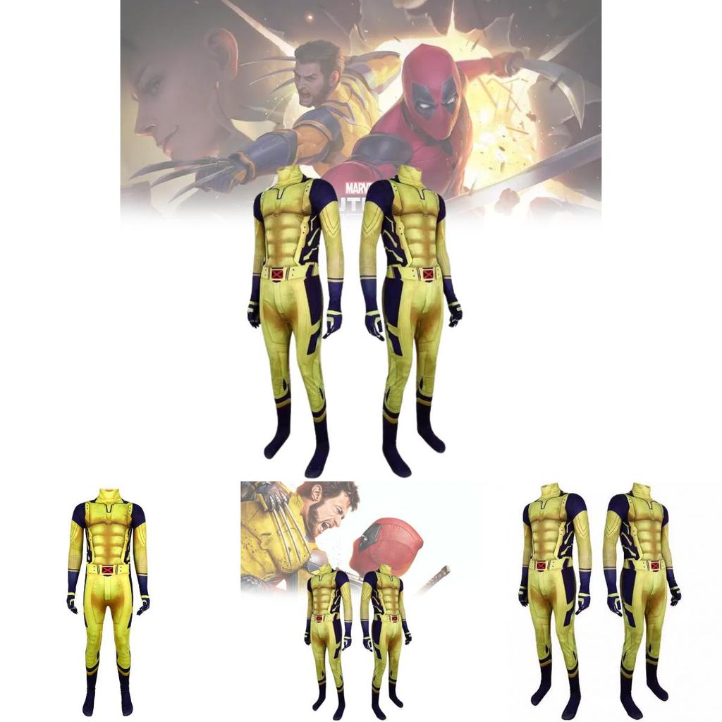 Wolverine Superheld Cosplay Bodysuit Für Kinder Mit Spandex Stoff Halloween Kostüm