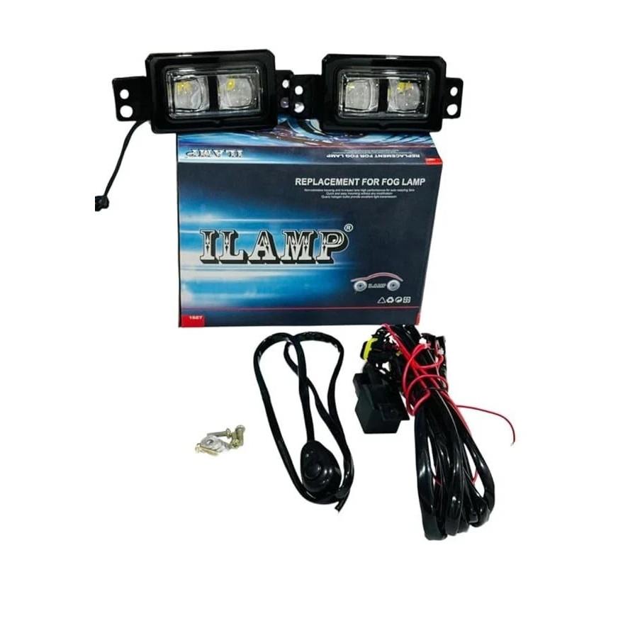 

LED Fog Lamp Set for Tata Nexon 2023, White, Complete Kit with Wiring