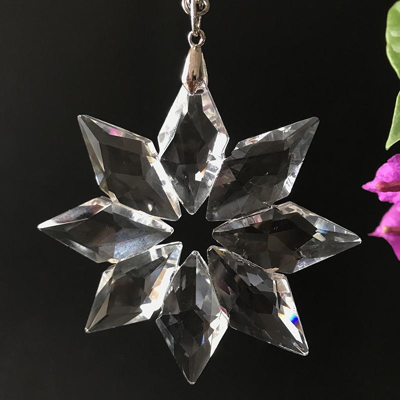 Crystal Snowflake Car Hanging Decorations