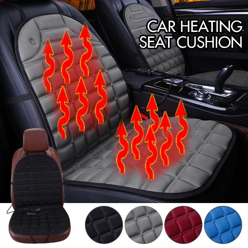 New Car Heating Square Cushion Electric Heating Warm Cushion Cushion Winter Car General Interior Home Office Warm Seat Cushion