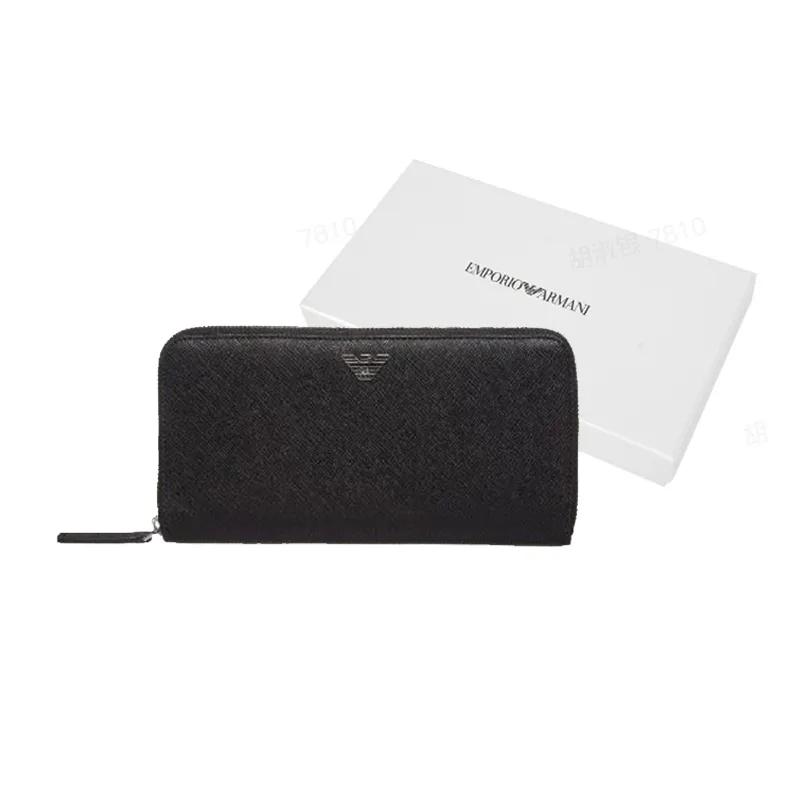 Emporio Armani Portfel męski poliestrowy czarny (Dla obu płci) Portfele Y4R169 Y138E 81072
