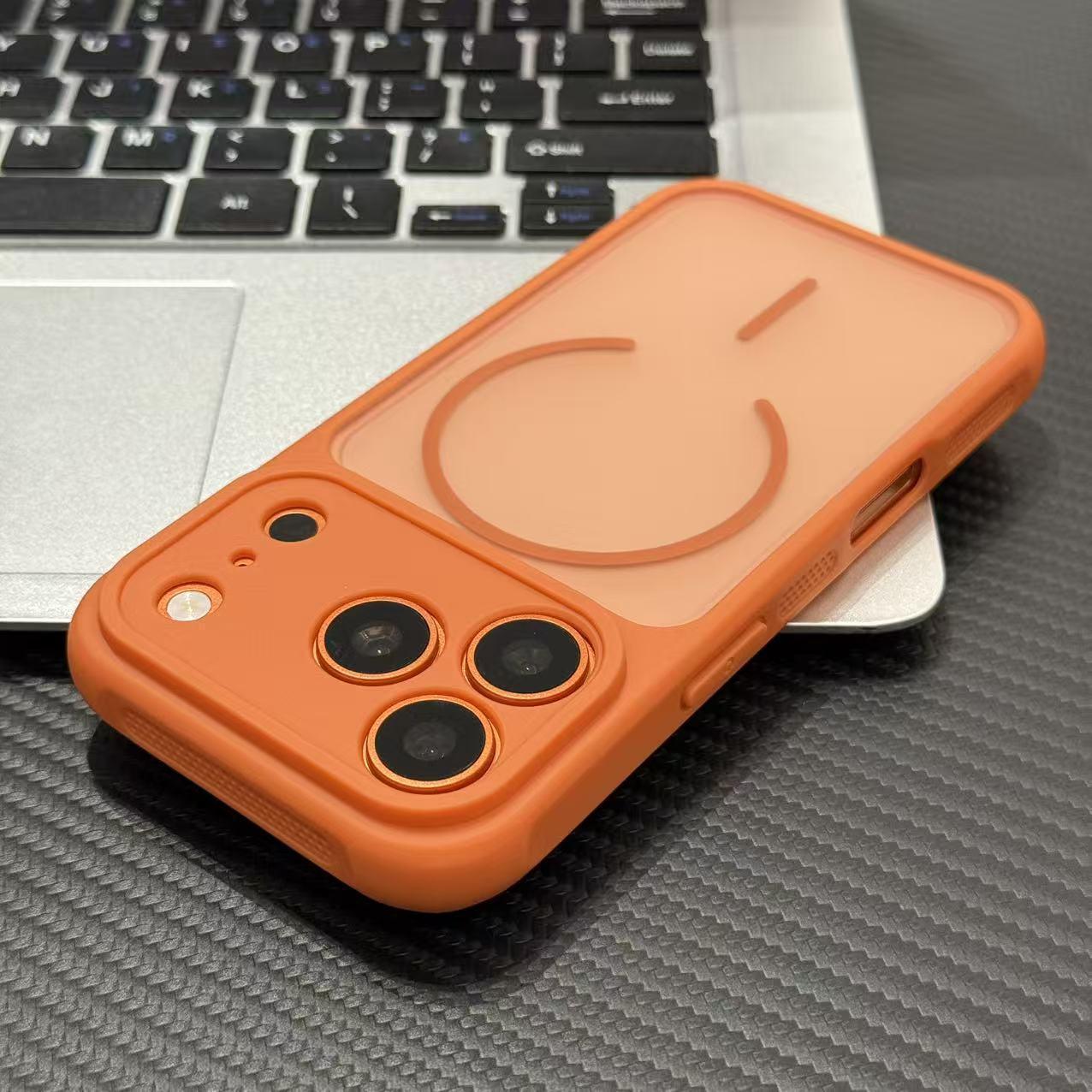 

Frosted Magnetic Phone Case for iPhone 17 Pro Max - Drop-Proof, Hard Protective, Compatible with Apple 16 and 15. 17