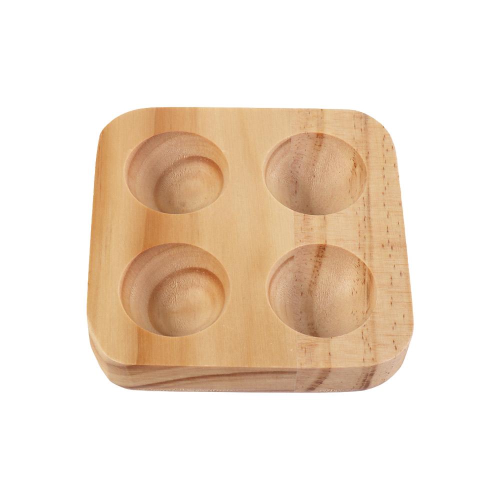 4/6/12 Holes Wooden Egg Holder Japanese-style Egg Storage Rack Egg Organizer Egg Plate  Tabletop