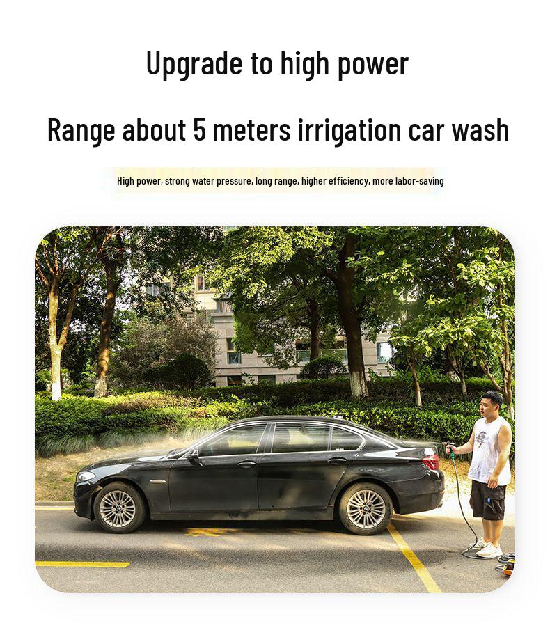 Compacte Oplaadbare Dompelpomp voor Irrigatie, Auto Wassen en Buiten Water Geven