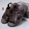 Fashion Rubber Men's Sandals and Slippers, Two In One, Summer Men's Driving 2026 Popular Thick Soled Anti Slip Beach Shoes