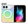 Scratch Resistant Hard Shell for iPhoneDuo Case, Magnetic Phone Transparent Gradient Acrylic Case with Alignment Charging Cover Built-in Wireless