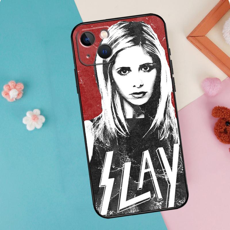Buffy the Vampire Slayer Phone Case For iPhone 16 15 14 13 12 11 Pro Max Plus Mini XR 16e Funda Silicone Back Cover