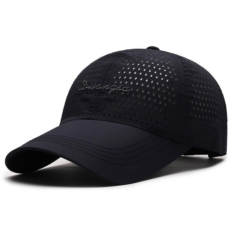 Embroidered Men's Summer Breathable Baseball Cap Sunscreen Quick-Drying Peak Cap Sunshade Cap