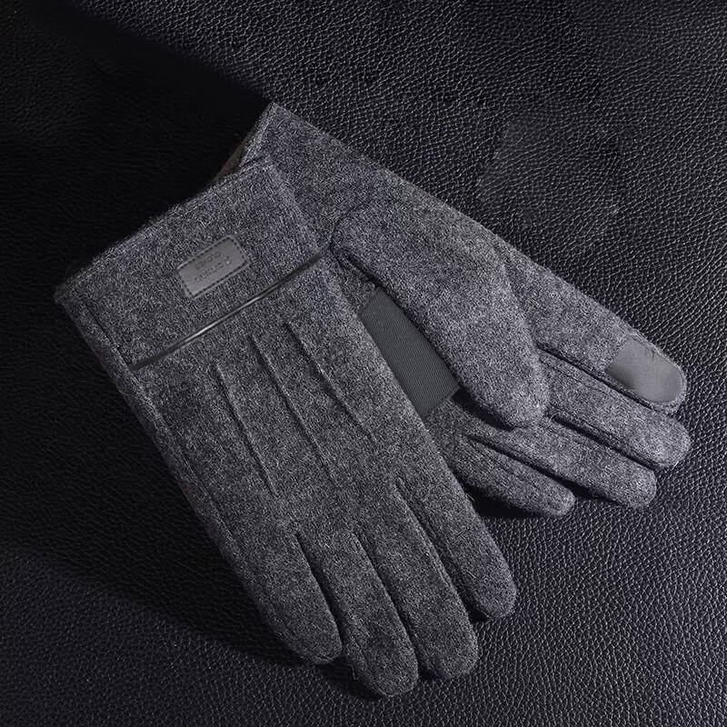 RED DRAGONFLY Men's Winter Wool Cycling Gloves