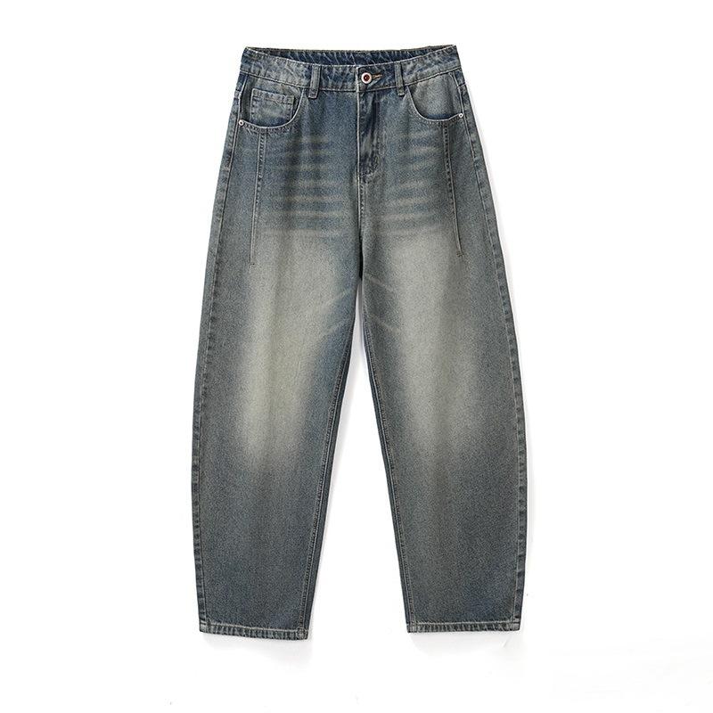 New Spring Loose Scimitar American High Street Wide-leg Pants Men's Jeans Trousers