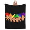 Trolls For The Trolls! Blanket Soft Warm Flannel Throw Blanket Cover for Bed Living Room Picnic Travel Home Couch