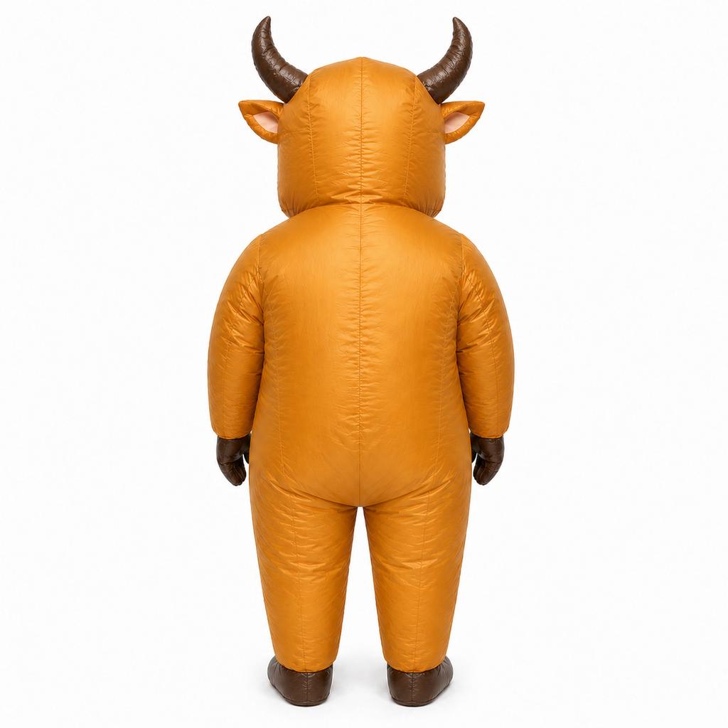 Inflatable Cow Costume for Halloween Party Photo Prop Creative Role Play Walking Outfit