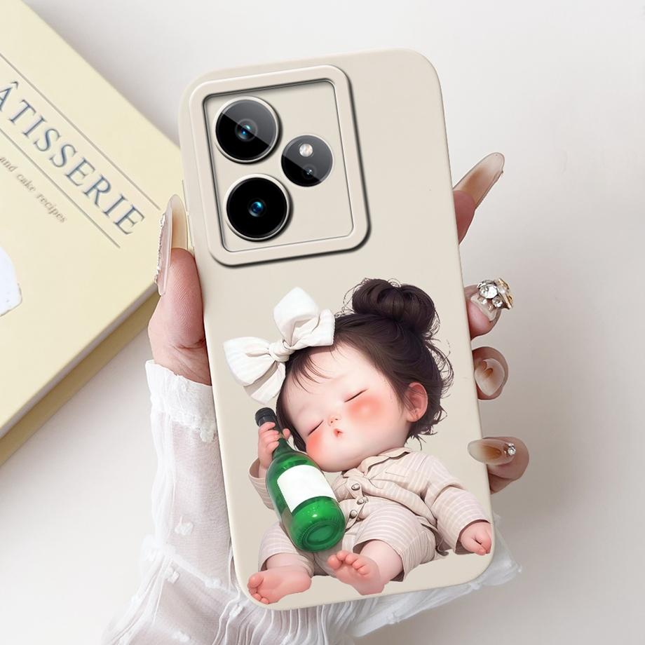 For Realme GT7 Case RealmeGT 7T New Candy Painted Back Cover Shockproof Soft TPU Phone Case For Realme GT 7 Pro GT7 T GT7T Shell