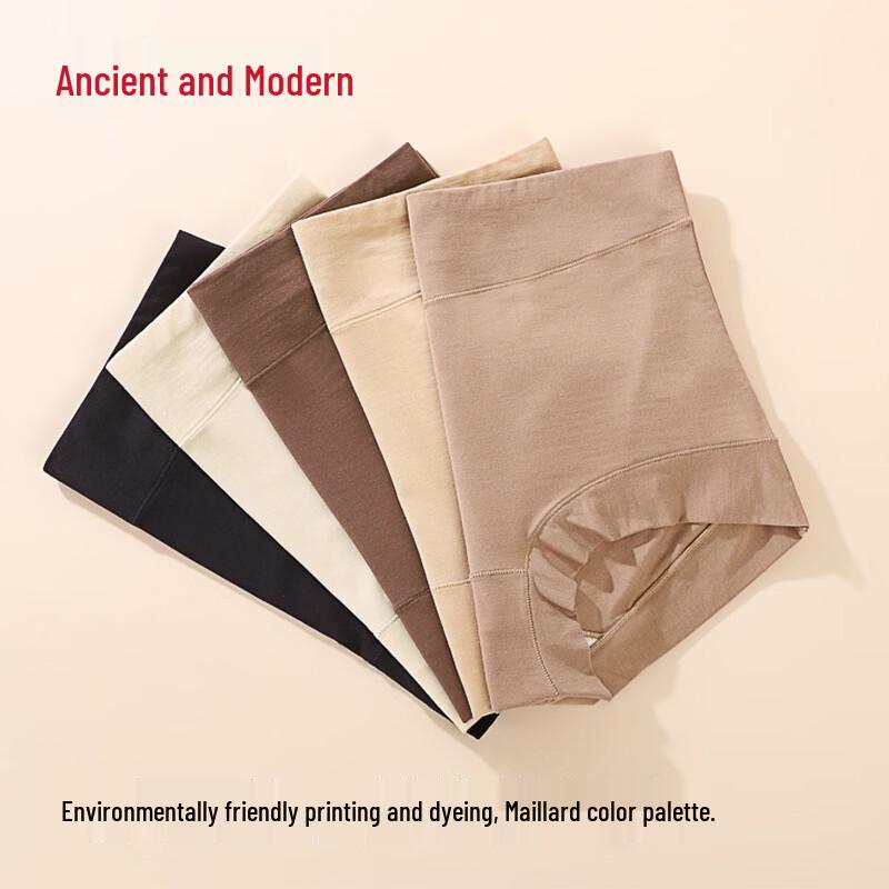 GUJIN Women's Modal Seamless High-Waist Underwear 3-Pack