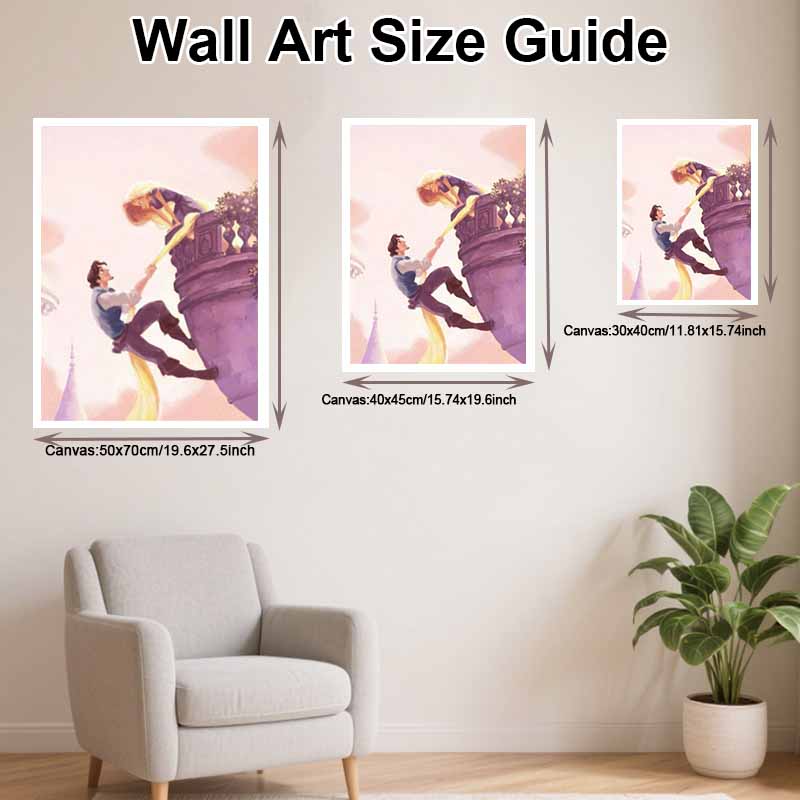 Disney Diamond Painting 5D DIY Rapunzel Diamond Painting Art Diamond Painting Kit Adult/Beginner Gift Idea Home Decor