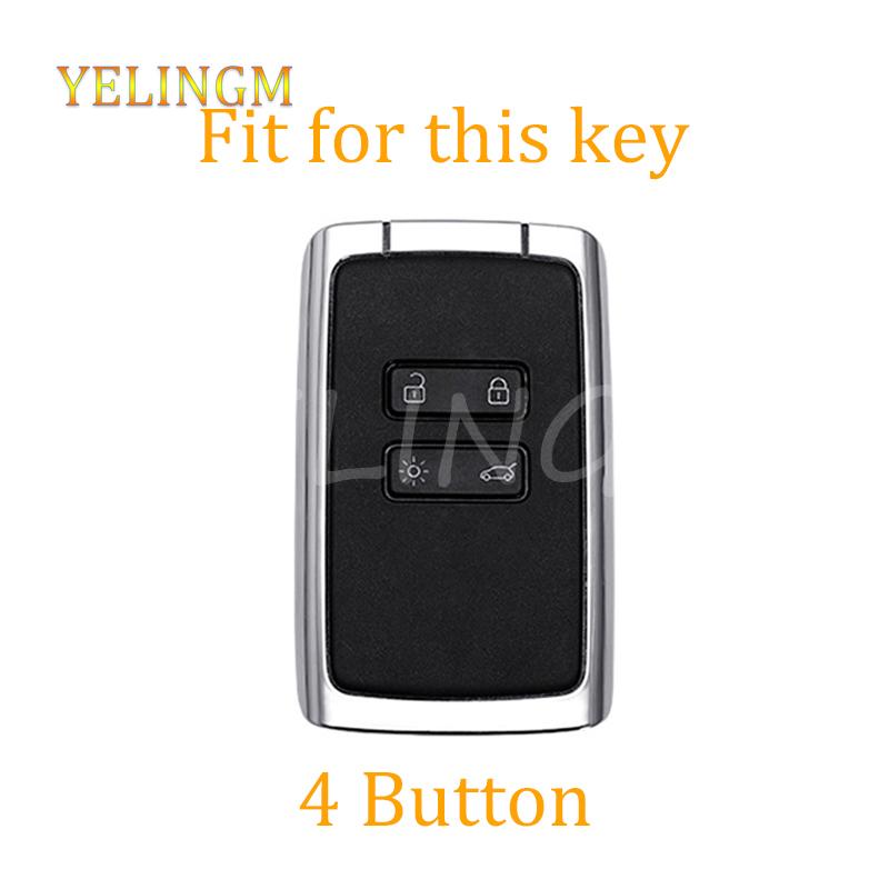 4 Button Car Key Case Cover For Renault Koleos Kadjar Scenic Megane Sandero Espace Clio Captur Kangoo Laguna Talisman Twingo