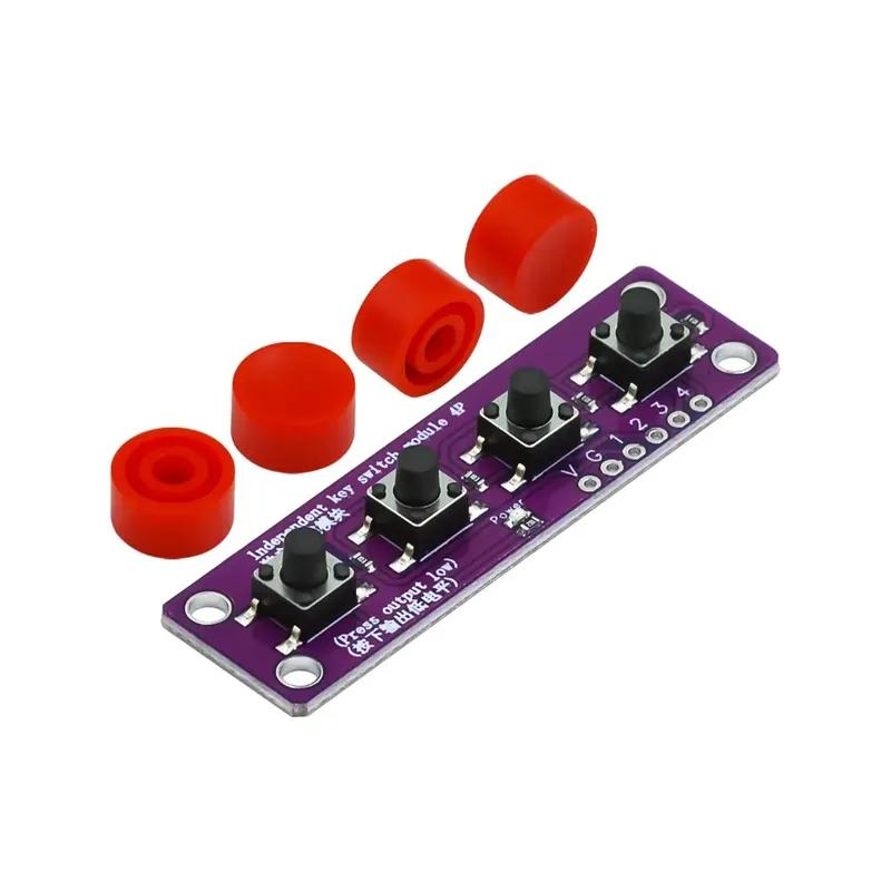 

Touch four button switch module compatible with Arduino development board sensor Raspberry PI 51 MCU suite 1pcs