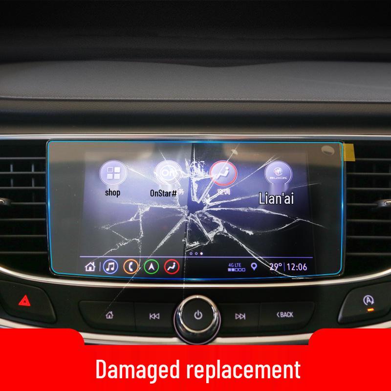 25er-Pack Buick LaCrosse/Envision+ Gehärtete Navigations- und Konsolen-Bildschirmschutzfolien
