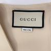 GUCCI 631483 Ivory Silk Wool Sleeveless Side Vest Dress dress 38 IvoryUsed