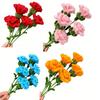 Fertiger Pfeifenreiniger Künstliche Nelke Handgefertigt Konserviert Künstlicher Blumenstiel Plüsch-Drehstock Florale Dekoration Geschenk für Frauen zum Muttertag