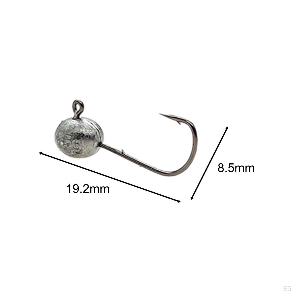 20 Pieces Egg Fishing Hooks Baits Attachments Practical High Carbon Steel Portable Equipment