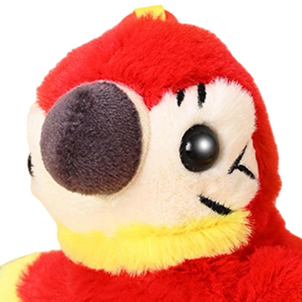 Cute Screams Dancing Parrots Plush Moving Wings Plush Stuffed Parrots  Kids Toy