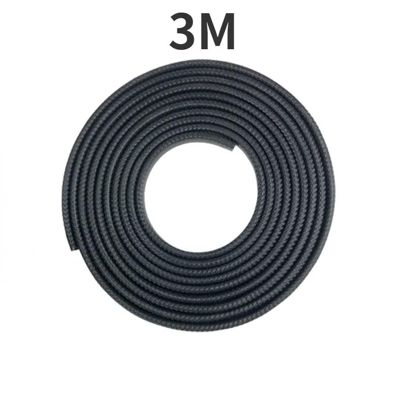 2/3/5M Car Door Anti Collision Strip with Steel Disc Bumper Trim Edge Scratch Protector Strip Sealing Guard Styling Car Decor