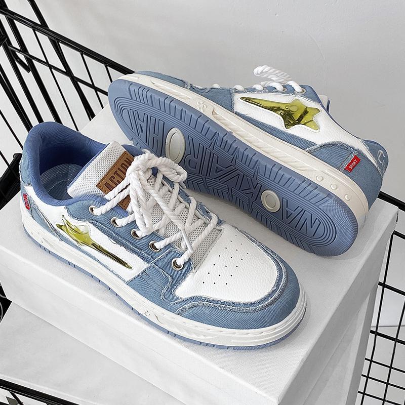 Low-top Board Shoes Hong Kong Style Retro Casual Trend Sports Shoes Personalized Student Shoes Four Seasons