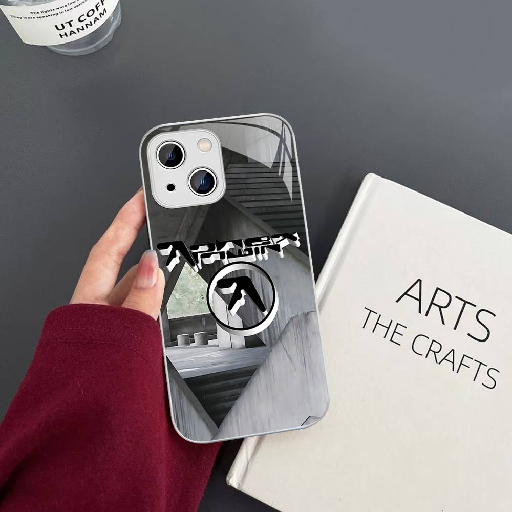 Music Band A-Aphex T-Twin Tempered Glass For Iphone 14 13 12 11 Pro Mini XS MAX 14Plus X XS XR Fundas