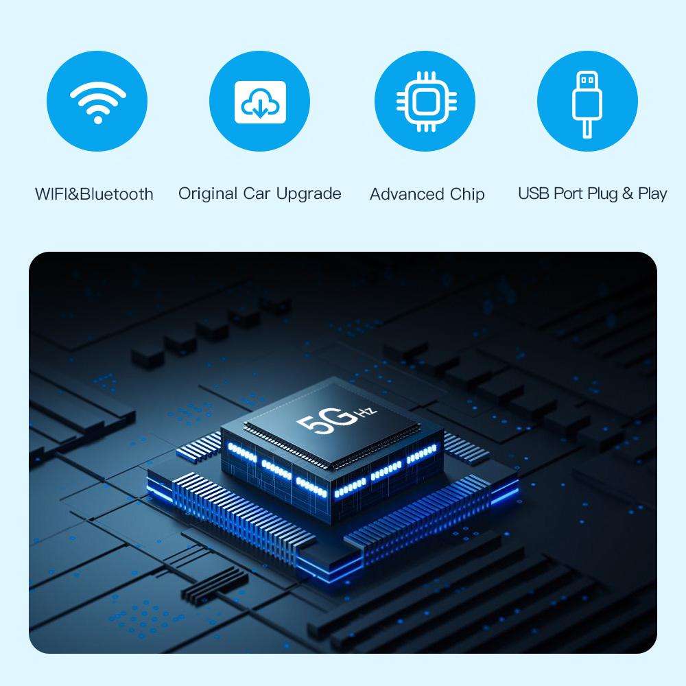 Wireless Carplay Android Auto For M-ercedes Ben-z A B C E CLA GLA GLK ML NTG4.5 System Becker Interface Module Navigation