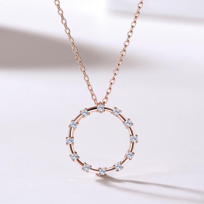 

Бриллиантовый круглый венок, женское модное универсальное нишевое изысканное темпераментное подвесное изделие высокого класса