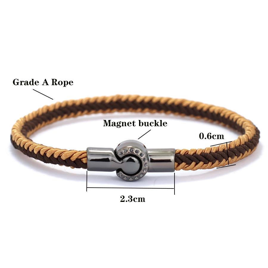 New Grade A Ethnic Rope Bracelet For Men Women Magnet Buckle Handmade Weaven Bangle Leisure Pulseira Accessories Hombre Hombre