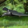 Realitätsnahe 3D-Plastiktiere Figuren Realistische Plastikkrähen Raben Gartenflagge Zuhause Vogelfigur Krähenattrappen Krähen anlocken