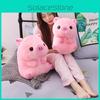 Pink Posture Sitting Big Head Lucky Pig Plush Toy Cute Girl Birthday Doll Gift