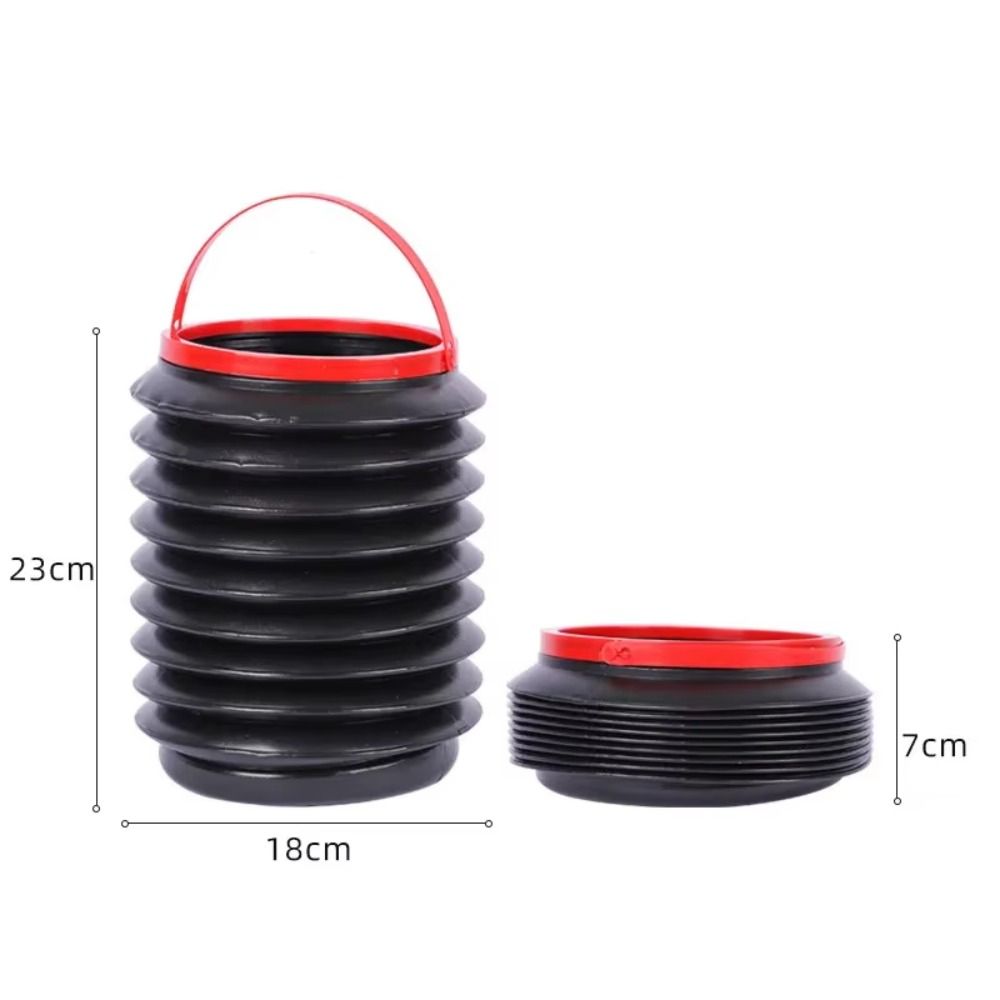 Foldable Car Trash Can Mini Portable Garbage Storage Box Retractable 4L Multifunction Foldable Bucket Auto Interior Accessories