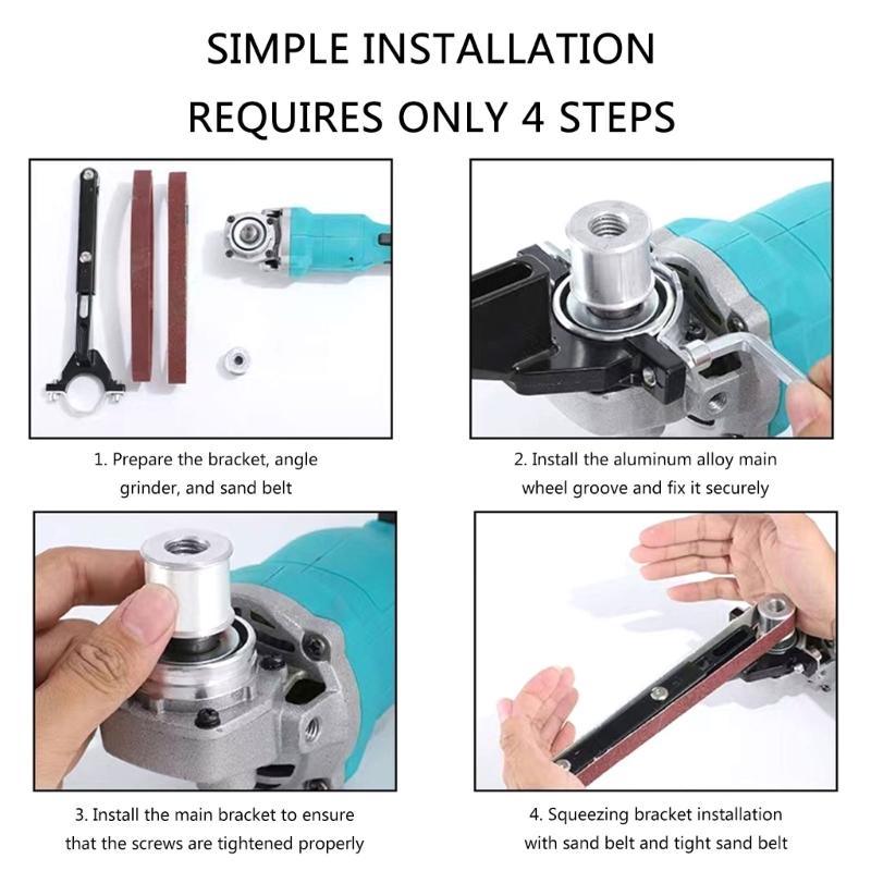 Angles Grinder Modified Sand Belt Machine Electric Belt Grinder Air Belt Sander Attachment Sander Sanding Belt Adapter