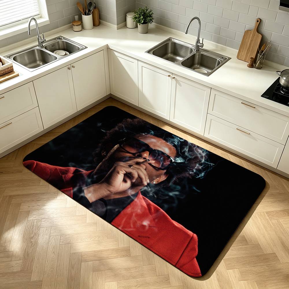 The Weeknd XO Singer Shower Room Absorbent Small Floor Mat Soft Comfortable Decorative Foot Mat