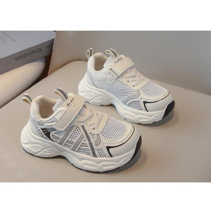 New Spring/Summer Children's Shoes: Boys' Breathable Mesh Sports Running Shoes, Korean Style Fashionable Versatile Girls' Dad Shoes