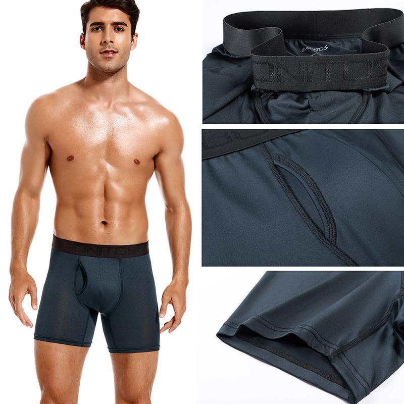 4pcs Front Open Mens Boxer Shorts Sexy Men's Panties Brand Men Underpants Breathable Underwear for Man Soft Elasticity Homme Trunks Boxers