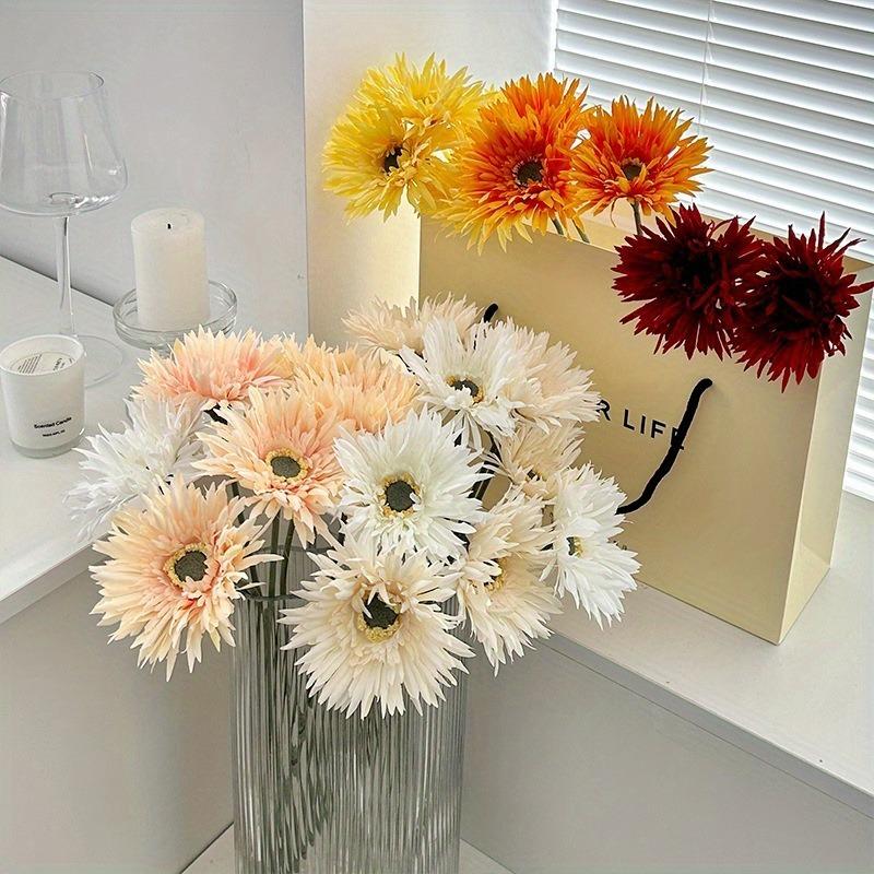 1Pcs Artificial Silk Gerbera Flowers for Wedding Decoration Fake Daisy Chrysanthemum Party Home Decoration Fake Flowers