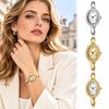 Oval Case Bracelet Wristwatch Adjustable Ladies Wristwatch Casual Quartz Wrist Watch  Women