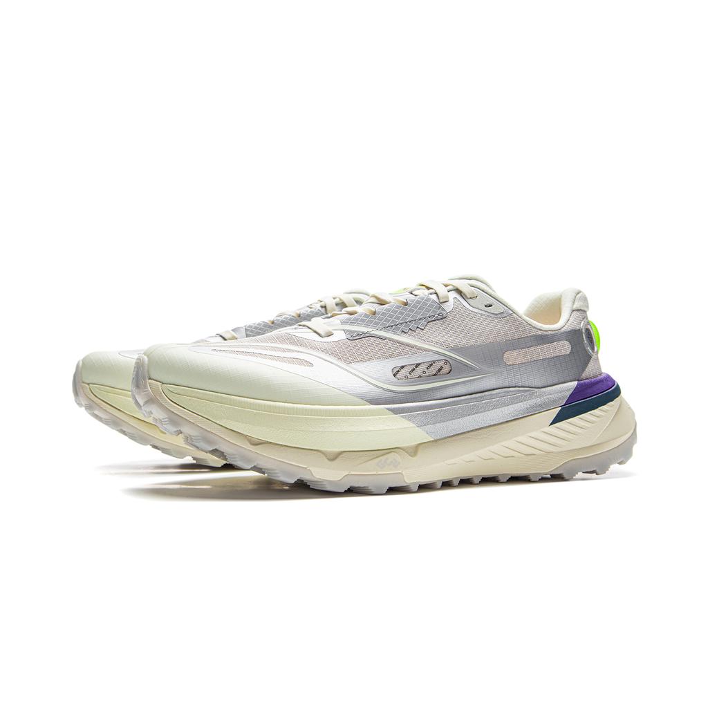 Li Ning Lu 2 Comfortable Trendy Non-Slip Durable Low-Top Trail Running Shoes Men sneaker Silver Gray ARNV009-4