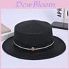 Summer Wide Brim Straw Hat With Sun Protection For Beach And Outdoor Activities