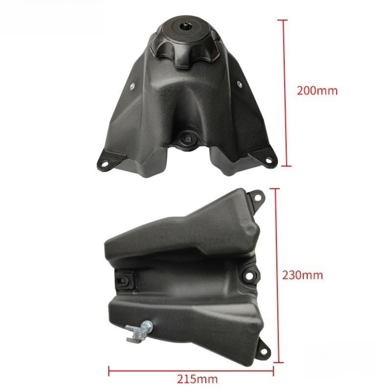 Offroad Motorcycle Single Cylinder Tank Compatible with Honda 50 CRF50 Fuel Reservoir Can Container Replacement Part