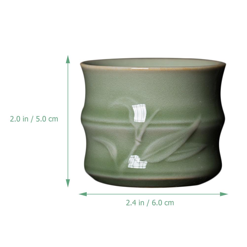 4Pcs Cup Ceramic Small Teacups for Home Use Decorative Household Water Cups Dishwasher Safe Modern Craftsmanship