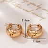 New Smooth Geometric Ear Buckle Simple Temperament Versatile Earrings