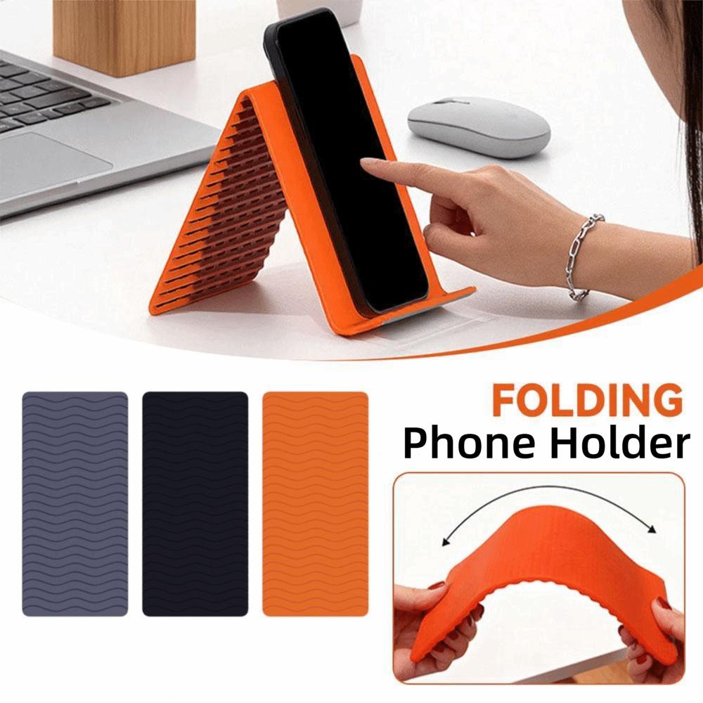 Portable Foldable Silicone Phone Stand Anti-Slip Smartphone Stand New Flexible Phone Stand Office