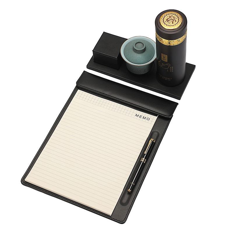 A4 Leather Conference Writing Pad with Magnetic Closure
