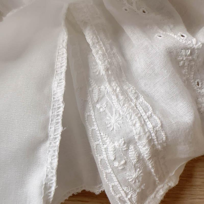 Mädchen Stilvolles Besticktes Langarm Prinzessinnenkleid - Frühling/Herbst