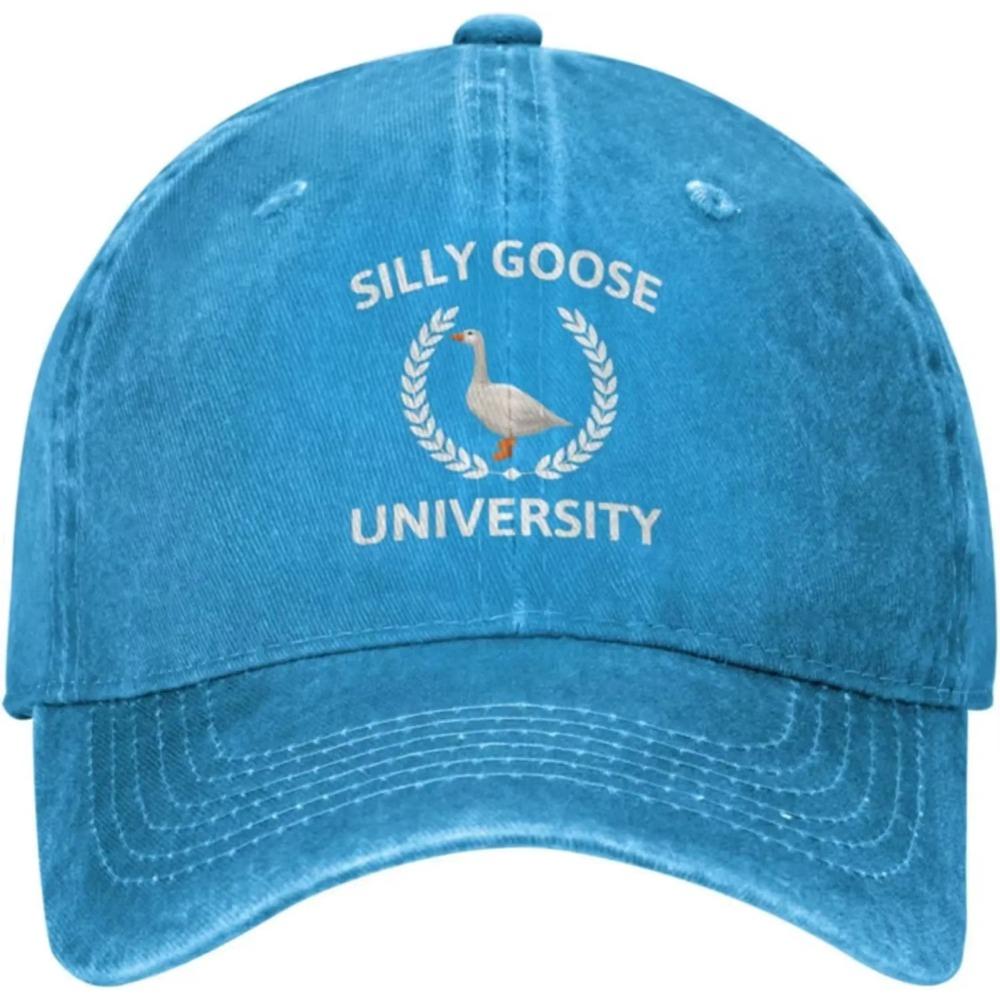 

Шляпа Silly Goose Шляпа Silly Goose University Шляпа для женщин и пап, забавная кепка Adjustable синий